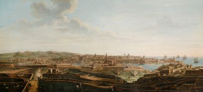 One of a set of seven views of Valletta, Malta and its environs, c.1753 by Alberto Pullicino