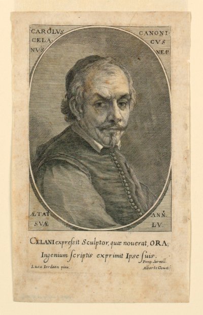 Portrait of Carolus Celanus by Albertus Clouwet