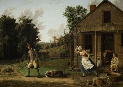 Rip Van Winkle Chased from Home by Dame Van Winkle by Albertus D.O Browere