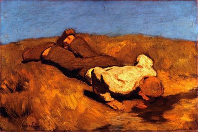 Boy at the Spring by Albin Egger Lienz