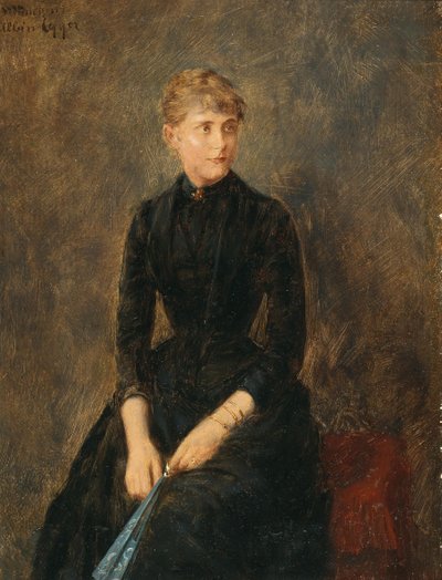 Portrait of the Singer Hedwig Helbig, c. 1889 by Albin Egger Lienz