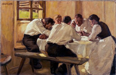 Lunch (The Soup, Version II) by Albin Egger Lienz