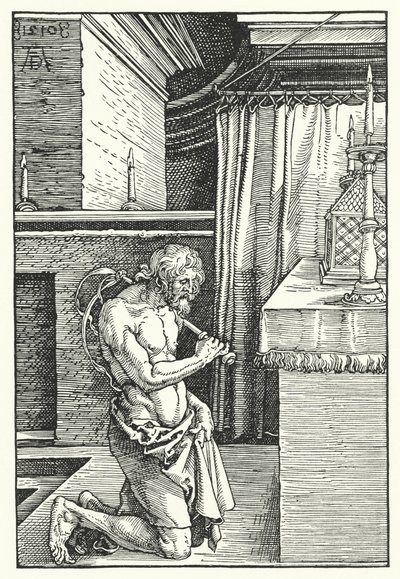 King David Doing Penance by Albrecht (after) Durer or Duerer