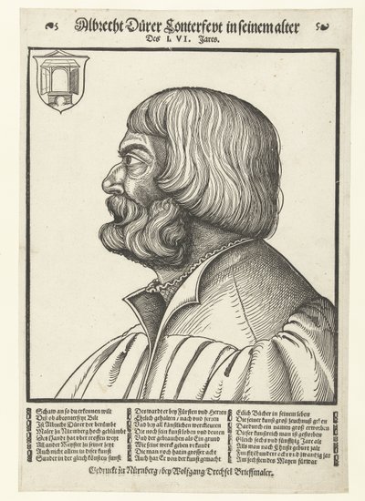Portrait of Albrecht Dürer by Albrecht (after) Durer or Duerer
