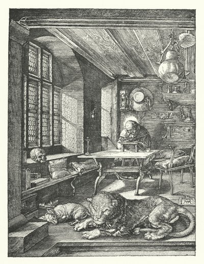 St Jerome in His Study by Albrecht (after) Durer or Duerer