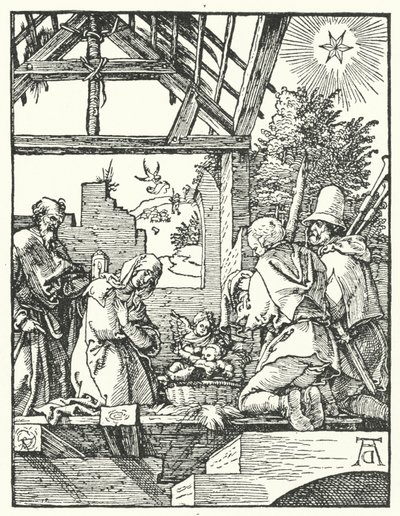 The Adoration of the Shepherds by Albrecht (after) Durer or Duerer