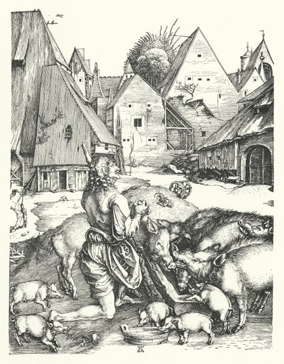 The Prodigal Son by Albrecht (after) Durer or Duerer