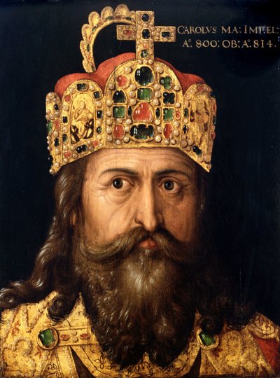 Portrait of Charlemagne by Albrecht (follower of) Durer or Duerer