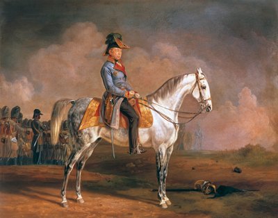 Equestrian portrait of Josef Radetzky by Albrecht Adam