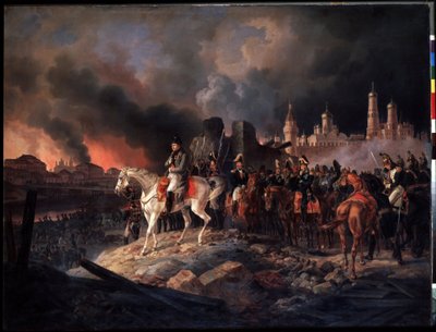 Fire of Moscow on 15/09/1812 by Albrecht Adam