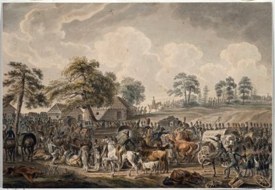 The French Army crossing the Daugava River on July 24, 1812 by Albrecht Adam