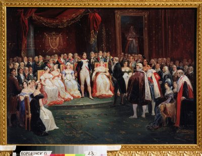 The Reception by Emperor Napoleon Bonaparte by Albrecht Adam