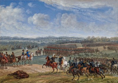 The Battle near Ostrovno on the Morning of July 26th, 1812, 1855 by Albrecht Adam