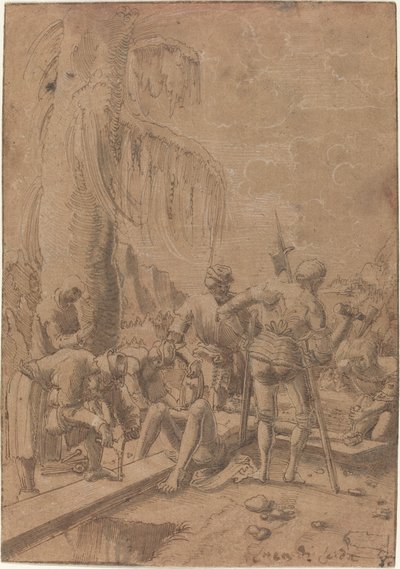 Christ Nailed to the Cross by Albrecht Altdorfer