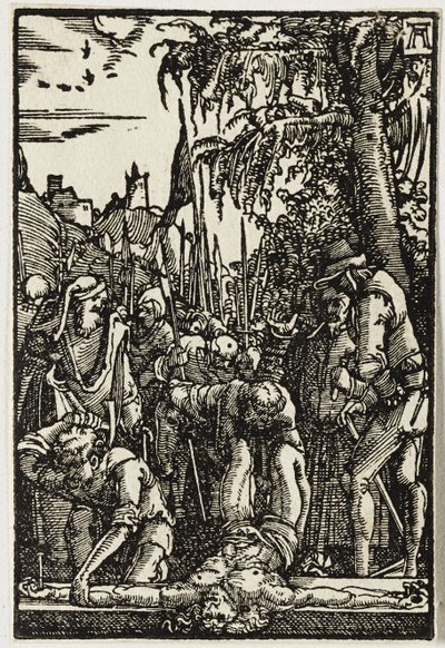 Christ Nailed to the Cross by Albrecht Altdorfer