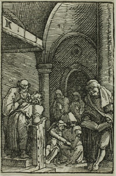 Christ among the Doctors, from The Fall and Redemption of Man by Albrecht Altdorfer