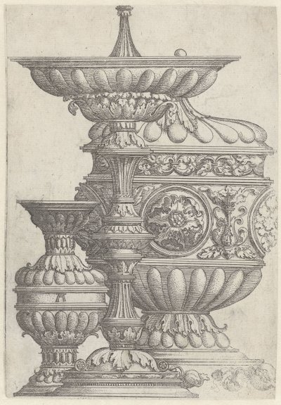 Three Decorated Goblets (Vases, Pitchers, and Goblets) by Albrecht Altdorfer