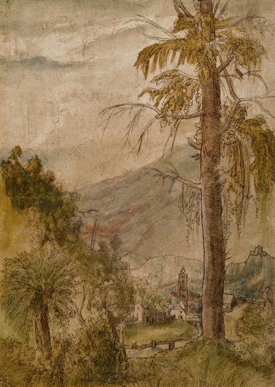 Landscape with Church by Albrecht Altdorfer