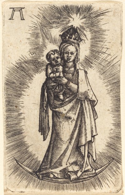 Madonna and Child Standing with a Crescent by Albrecht Altdorfer
