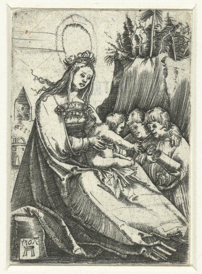Mary with the Christ Child and Two Boys by Albrecht Altdorfer