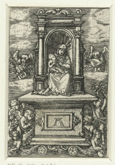 Mary with Child on a Throne by Albrecht Altdorfer