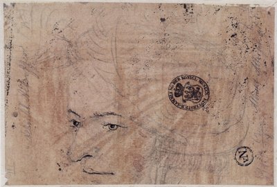 Portrait Sketch of a Young Man with Cap by Albrecht Altdorfer