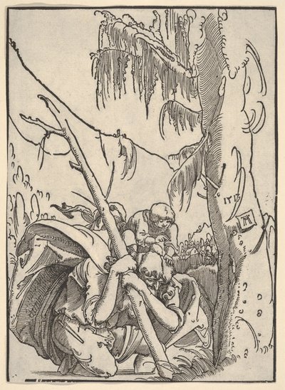 Saint Christopher Carrying the Infant Christ by Albrecht Altdorfer