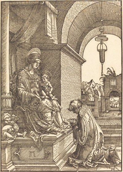 Suppliant Kneeling before the Virgin and Child by Albrecht Altdorfer