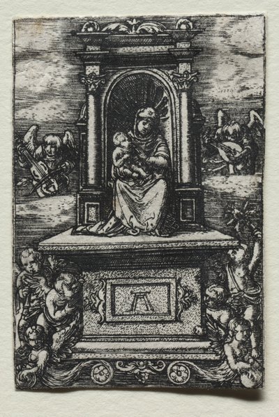The Beautiful Virgin of Ratisbon on an Altar by Albrecht Altdorfer