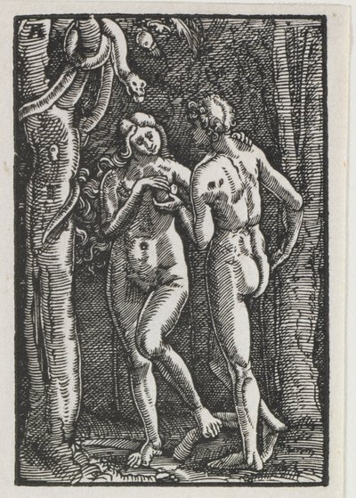 The Fall and Redemption of Man: Adam and Eve Eating the Forbidden Fruit by Albrecht Altdorfer