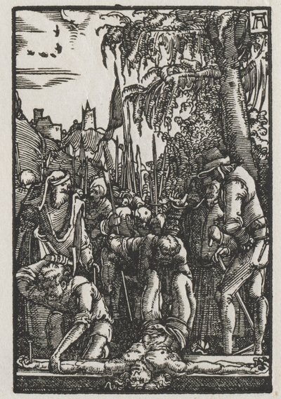 The Fall and Redemption of Man: Christ Nailed to the Cross by Albrecht Altdorfer