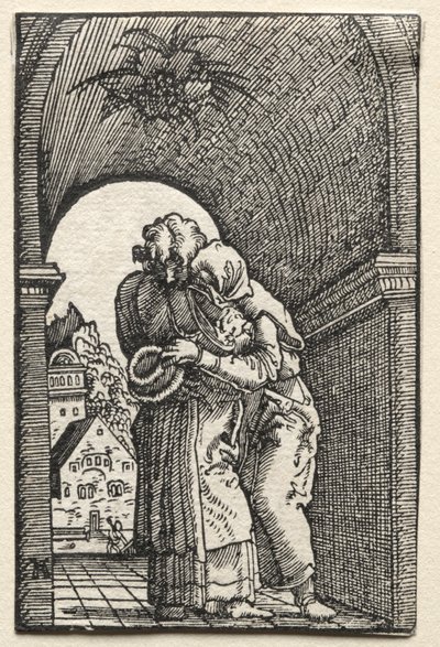 The Embrace of Joachim and Anne at the Golden Gate by Albrecht Altdorfer