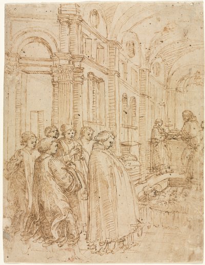 The Funeral of Saint Stephen by Albrecht Altdorfer