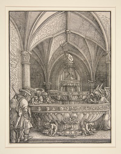 The Holy Family on the Flight into Egypt at a Fountain by Albrecht Altdorfer