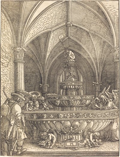 The Rest on the Flight into Egypt at a Fountain by Albrecht Altdorfer