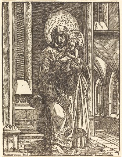 Virgin and Child in a Church by Albrecht Altdorfer