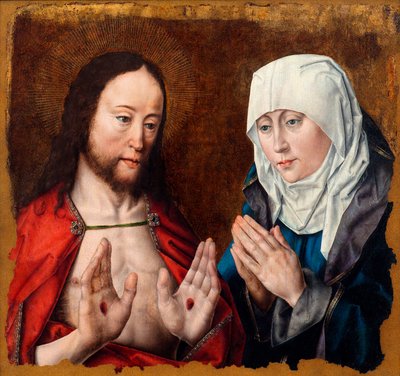 Christ Showing His Mother the Nail Wounds in His Hands, c.1490 by Albrecht Bouts