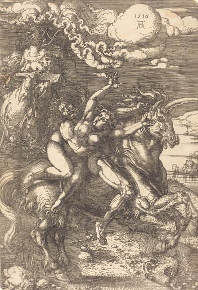 Abduction on a Unicorn by Albrecht Dürer