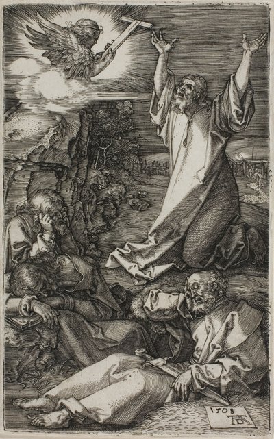 Agony in the Garden, from The Engraved Passion by Albrecht Dürer