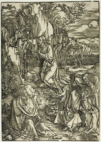 Agony in the Garden (from The Large Passion) by Albrecht Dürer
