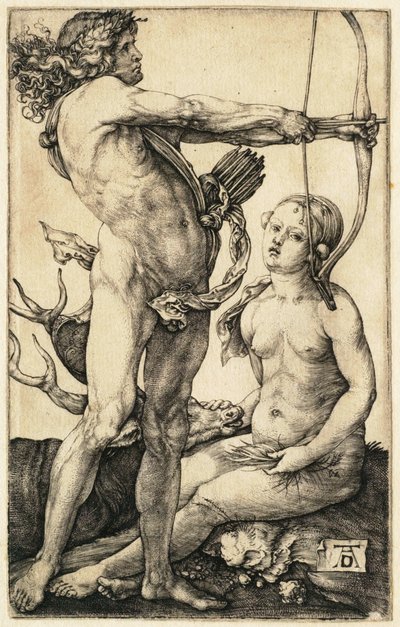 Apollo and Diana by Albrecht Dürer