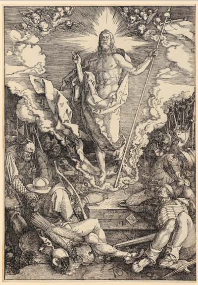 Resurrection of Christ, Sheet 12 of the Series "The Great Passion" by Albrecht Dürer