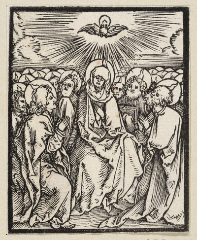 Outpouring of the Holy Spirit (from: Postilla, 43 Woodcuts) by Albrecht Dürer