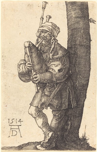 Bagpiper by Albrecht Dürer
