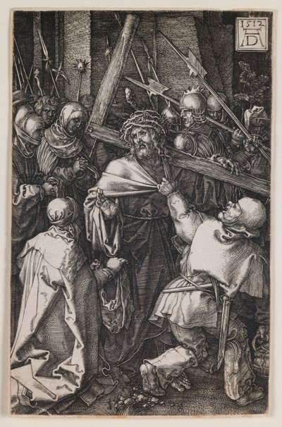 Bearing of the Cross, from the series “The Engraved Passion” by Albrecht Dürer
