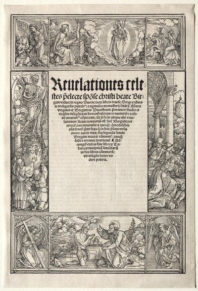 Border - with The Baptism of Christ by Albrecht Dürer