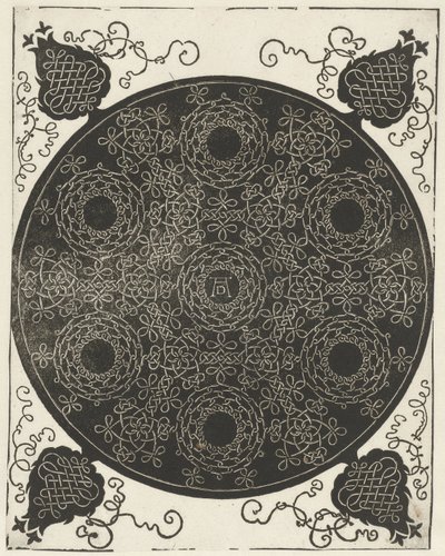 Embroidery Sample with Seven Wreath Motifs by Albrecht Dürer
