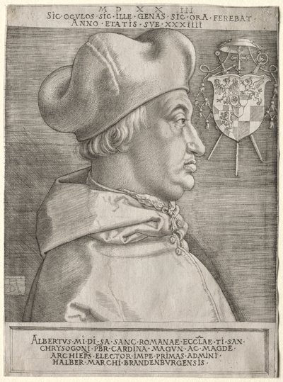 Cardinal Albrecht of Brandenburg - The Large Plate by Albrecht Dürer