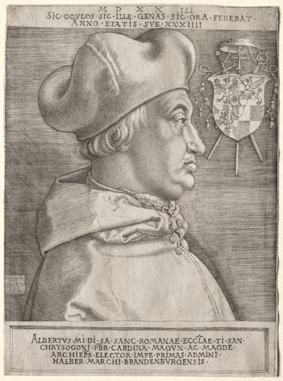 Cardinal Albrecht of Brandenburg - The Large Plate by Albrecht Dürer
