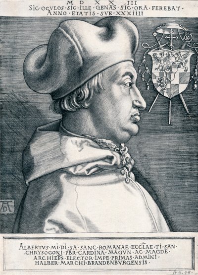 Cardinal Albrecht of Brandenburg The Great Cardinal by Albrecht Dürer